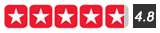 4.8 out of 5.0 Star Rating