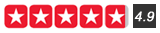 4.9 out of 5.0 Star Rating