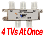 Ultra 4 way splitter